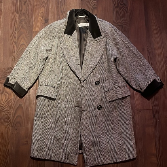 MaxMara vintage, herringbone, pure wool jacket - Picture 1 of 5